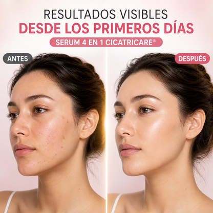 Serum Facial 4 en 1 Hidratación, Luminosidad y Piel Uniforme